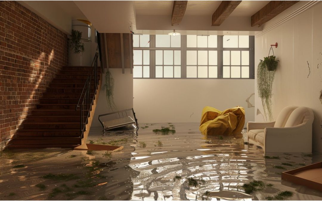 submerged home flooded need to take action to call flood damage restoration