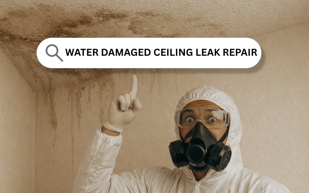 Water Damaged Ceiling Leak Repair
