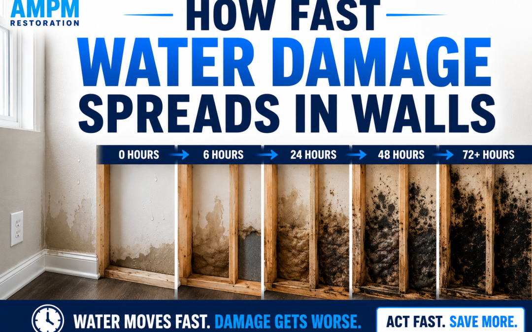 How Fast Water Damage Spreads in Walls