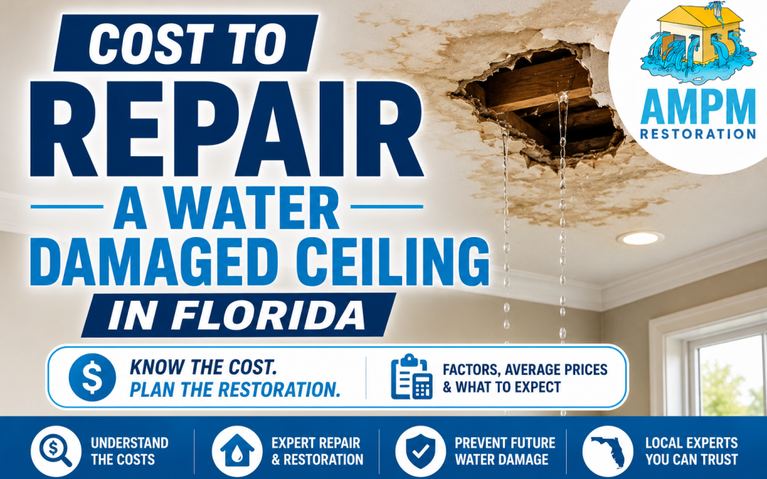 The Cost to Repair a Water-Damaged Ceiling in Florida
