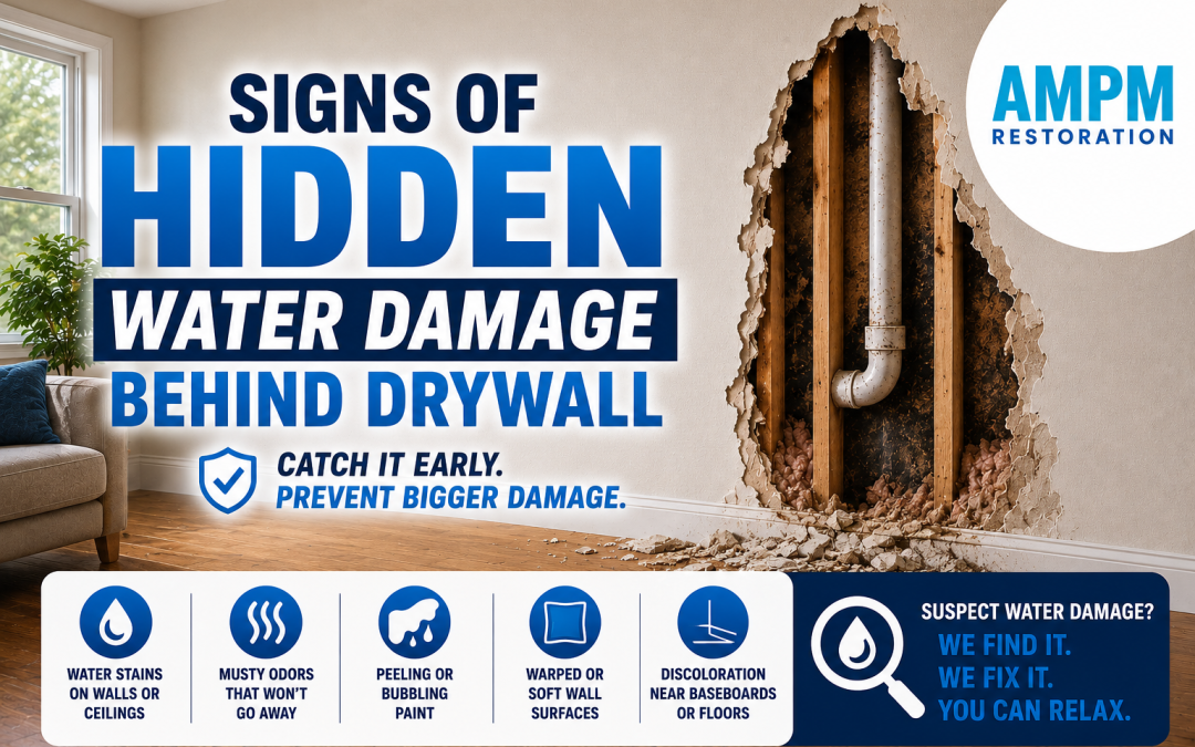 8 Signs of Hidden Water Damage Behind Drywall