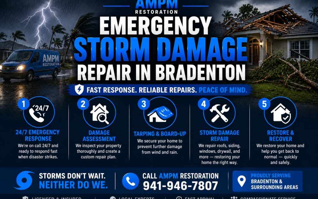 Emergency Storm Damage Repair in Bradenton: 24/7 Help