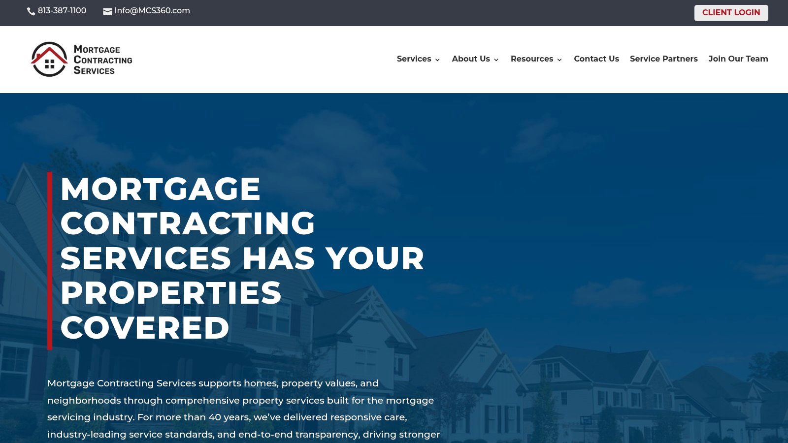 Mortgage Contracting Services (MCS)