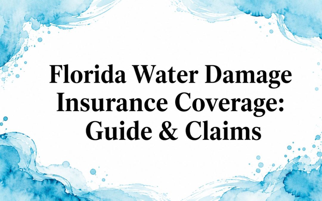 Florida Water Damage Insurance Coverage: Guide & Claims