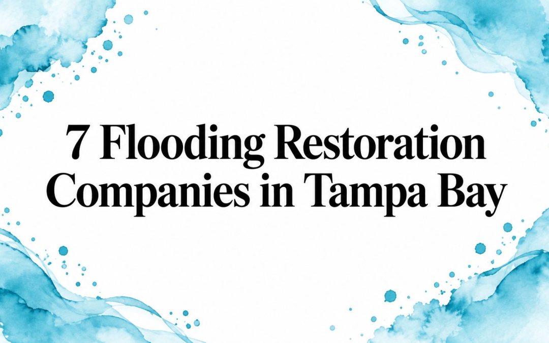 7 Flooding Restoration Companies in Tampa Bay