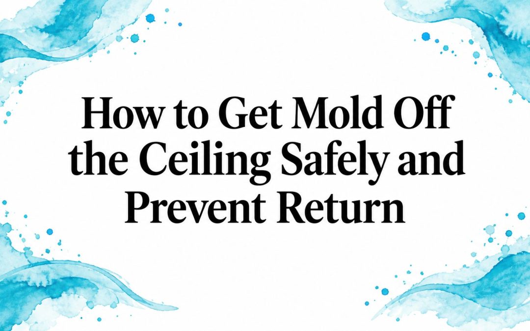 How to Get Mold Off the Ceiling Safely and Prevent Return